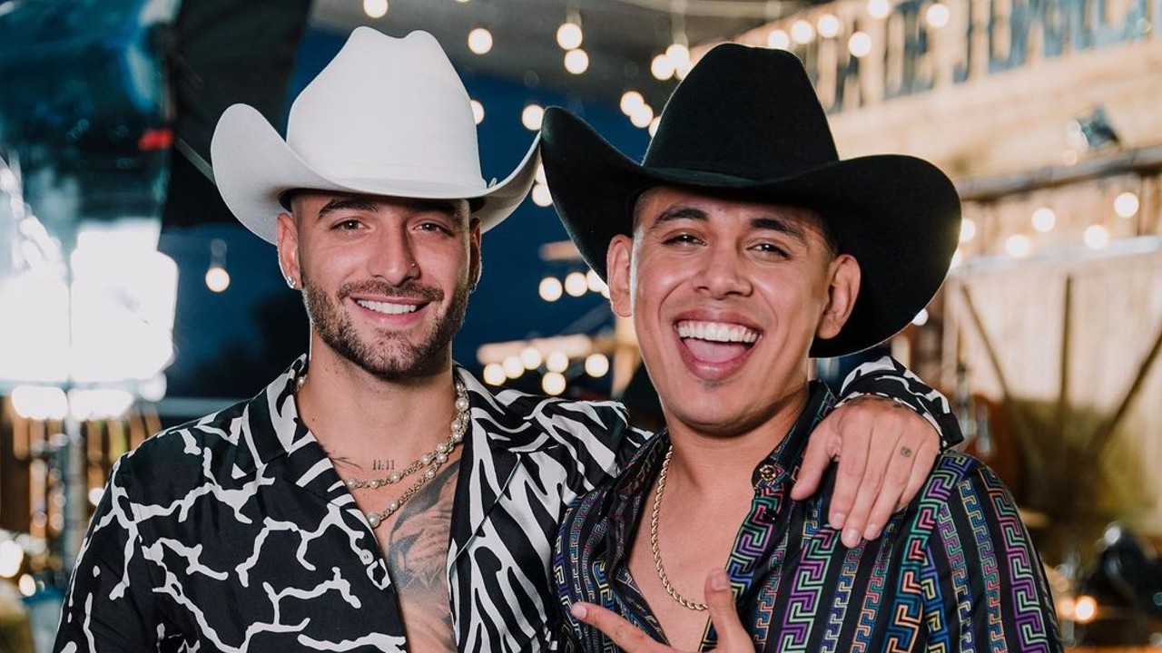 Jhonny Caz de Grupo Firme y Maluma graban video juntos