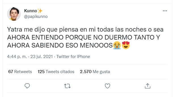 Rumores sobre que Kunno y Yatra son pareja