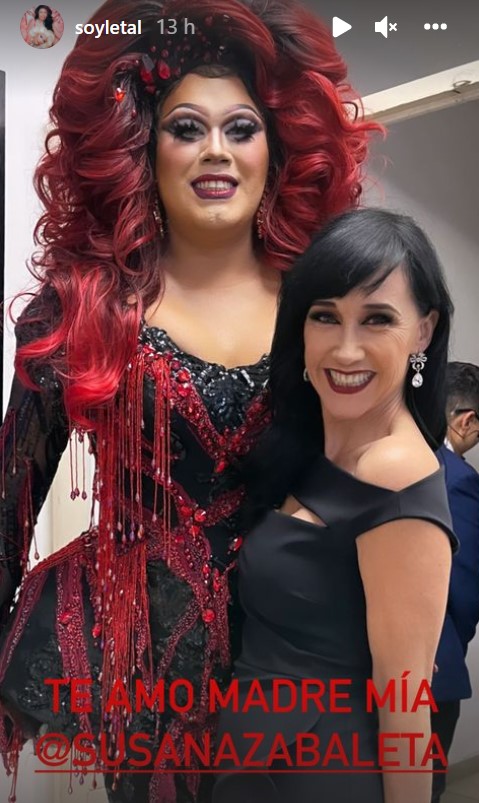 La drag queen Letal en los premios Metro Susana Zabaleta