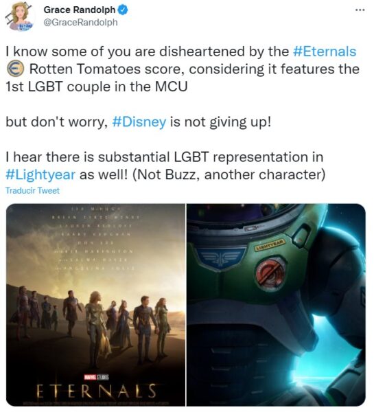 Película LightYear tendrá contenido LGBT+ Película LightYear tendrá contenido LGBT+