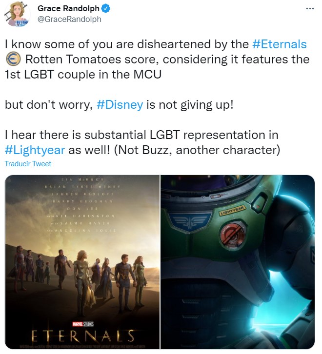 Película de BUzz Lightyear tendrá personaje LGBT+