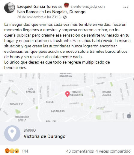 Roban casa del activista LGBT+ de Durango Ezequiel García