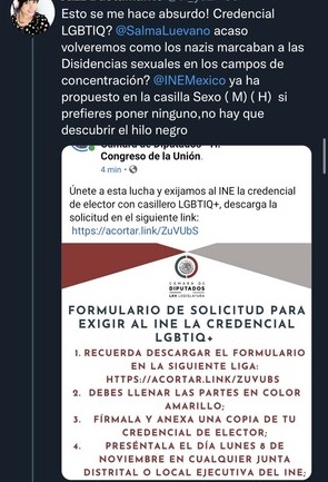 Postura contra propuesta de Salma Luévano