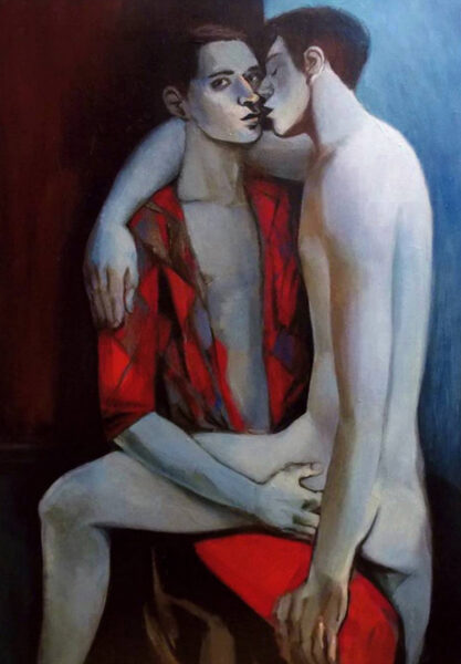 self portrait with alex