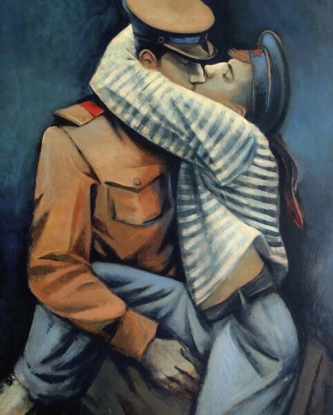 the kiss juliusz martwy beso gay arte obras