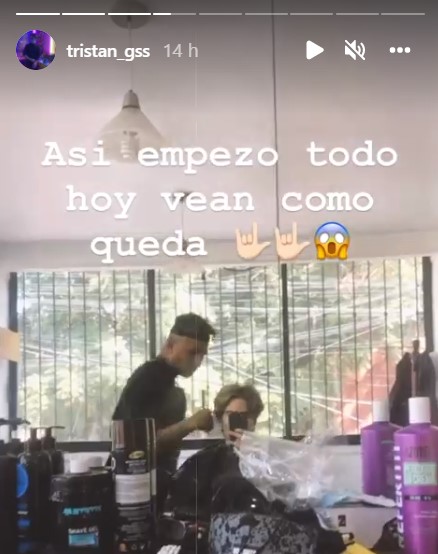 Tristán cambio de look
