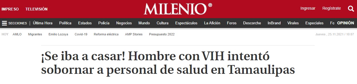 Criminalización del VIH en tamaulipas