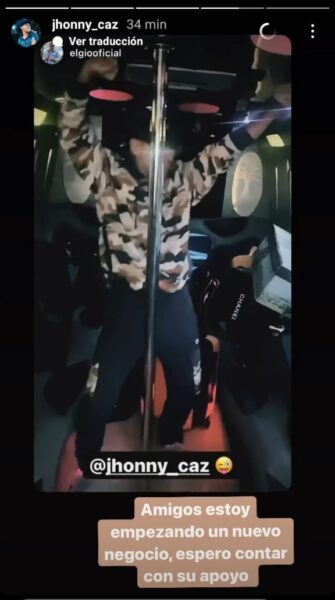 Jhonny Caz sorprendió bailando pole dance