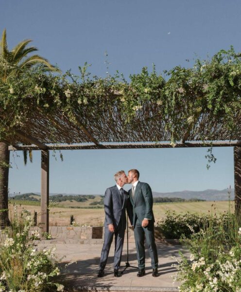 Boda gay en Napa California.