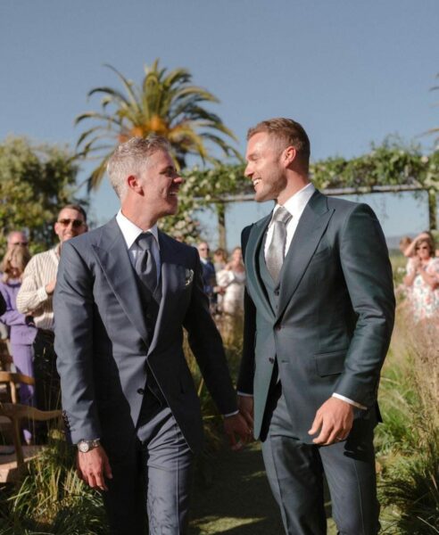 Colton Underwood y Jordan C. Brown pareja novios esposos