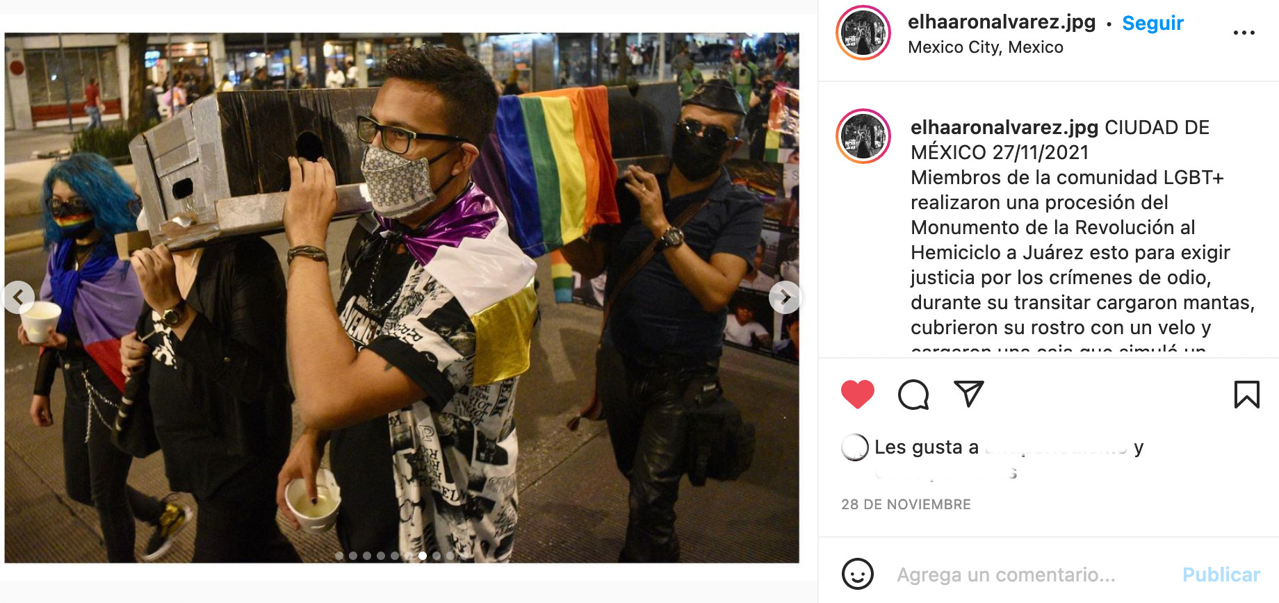 crímenes de odio velada