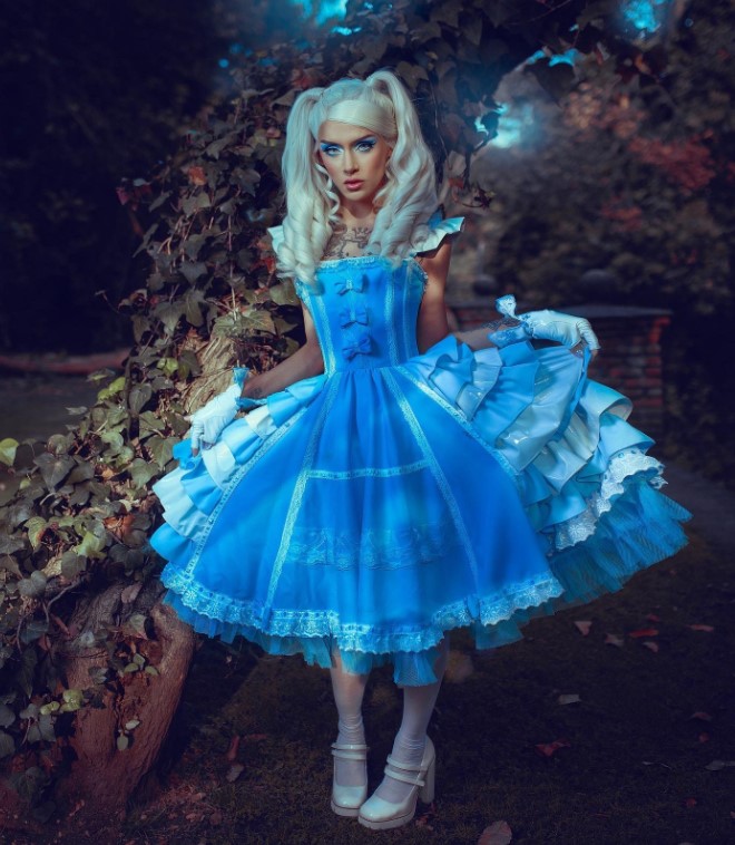 Fotos de la drag queen Genn Taft que no se tomó en el parque La Mexicana