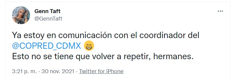 Genn Taft en contacto con Conapred