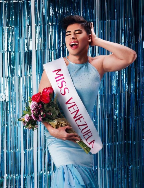 La Divaza y su foto como Miss Venezuela