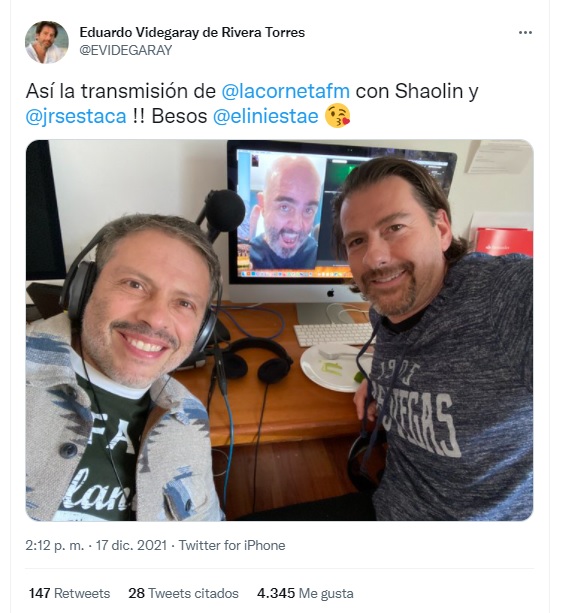 Invitan al Monje Shaolin al programa de radio La Corneta