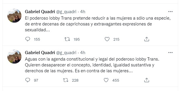 Gabriel Quadri transfóbico