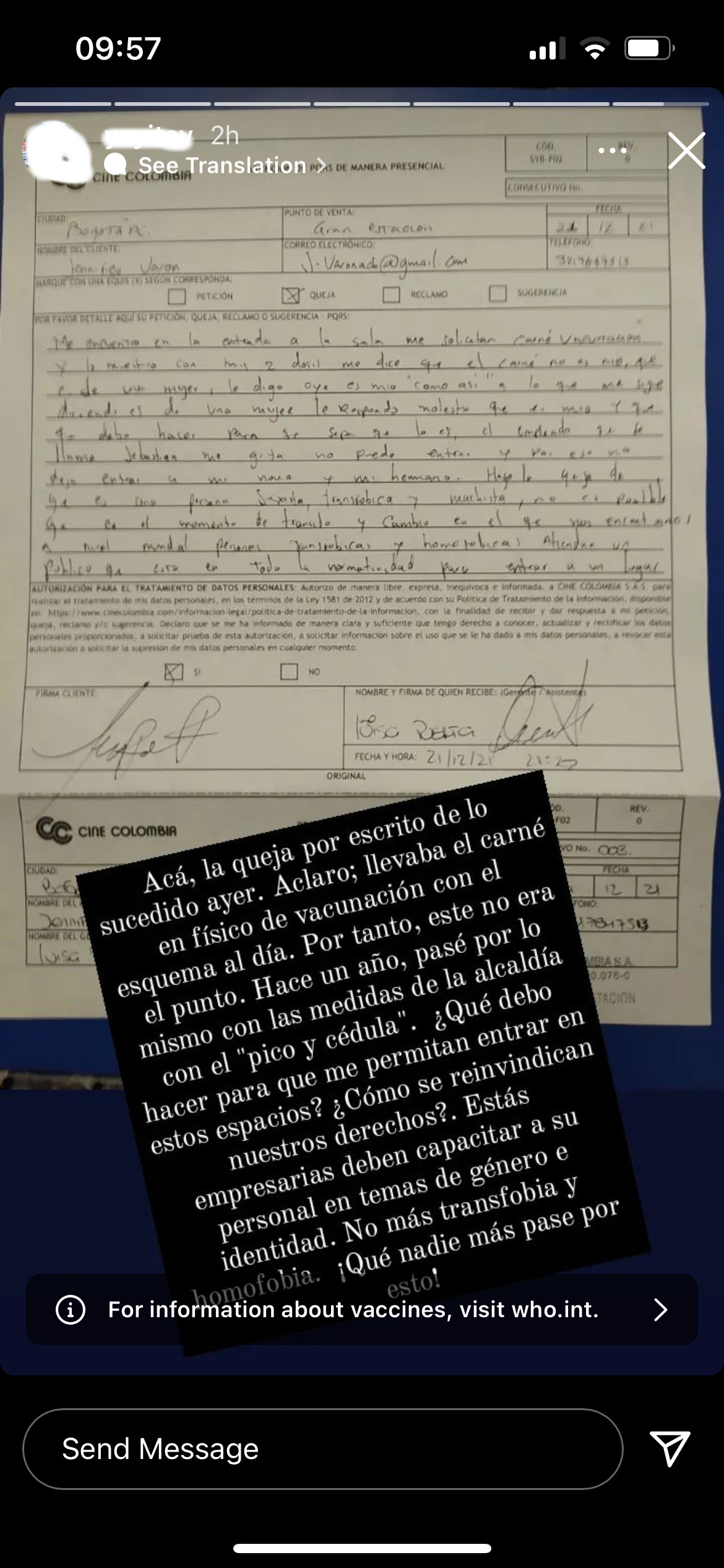 yeyi varon yeyito transfobia cine colombia transfobia