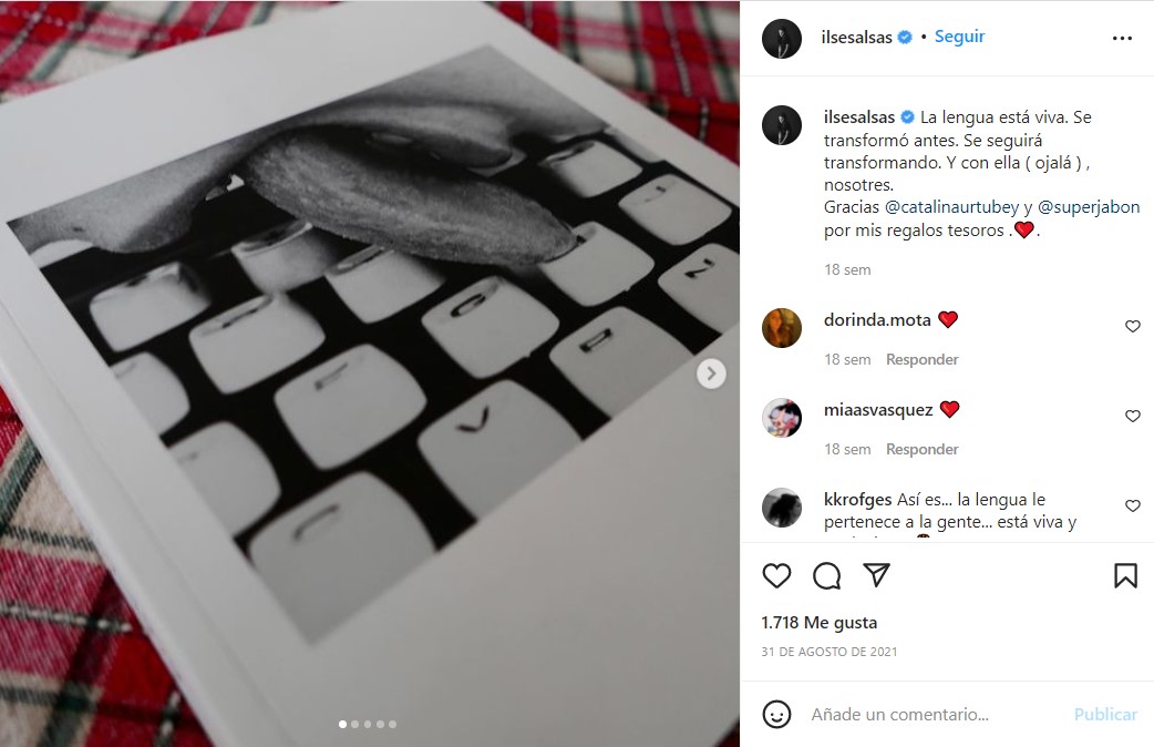 Actriz Ilse Salas a favro del lenguaje inclusivo