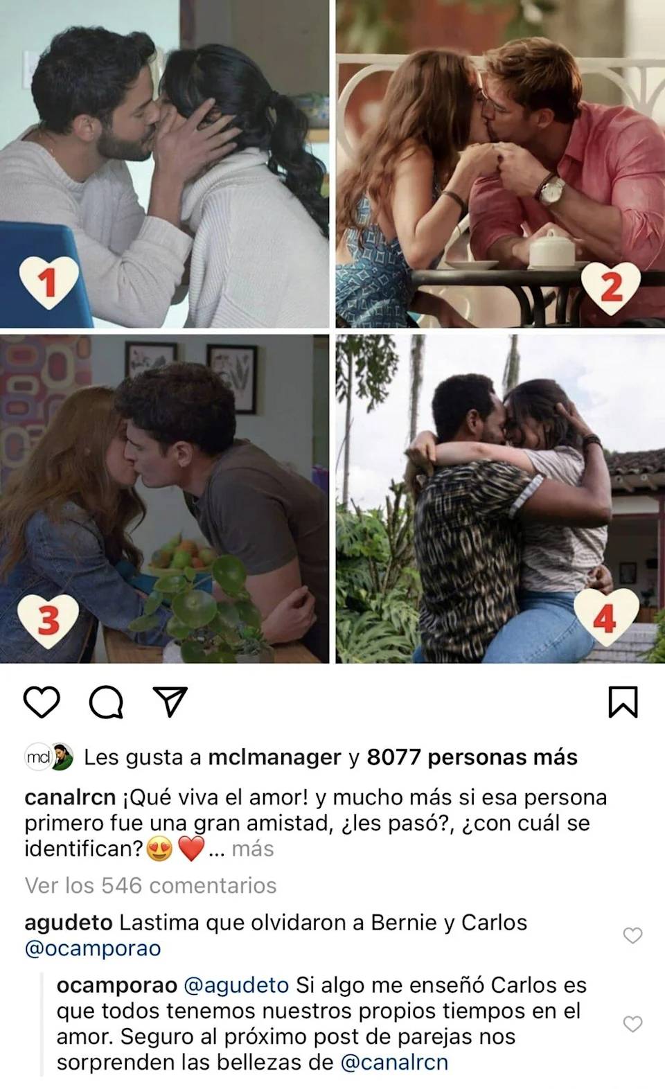 Bernardo Vallejo y Carlos de Café con aroma de mujer