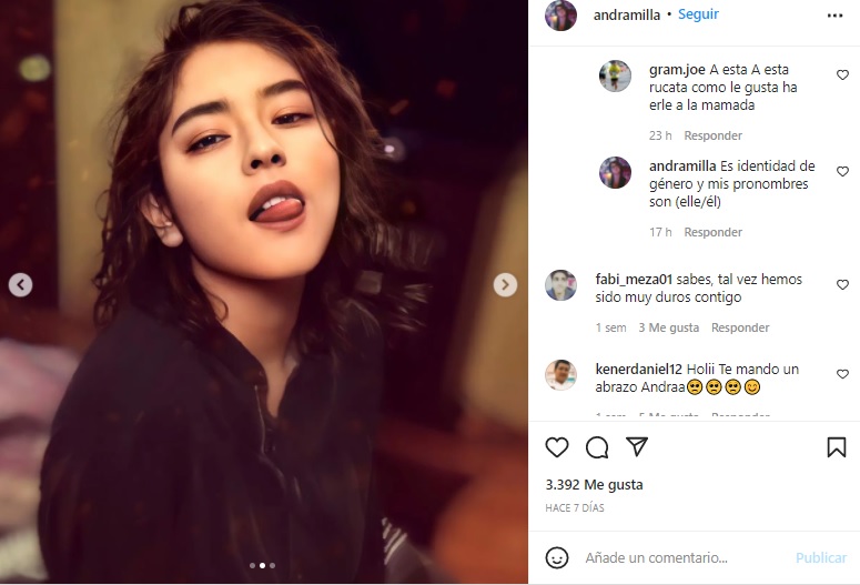 pronombres de Andra Escamilla