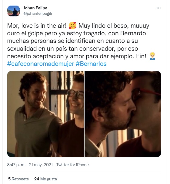 Bernarlos café con aroma de mujer