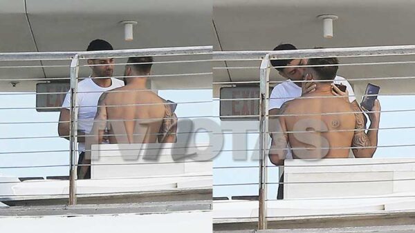 Ricky Martin recibe beso de su esposo Jwan Yosef