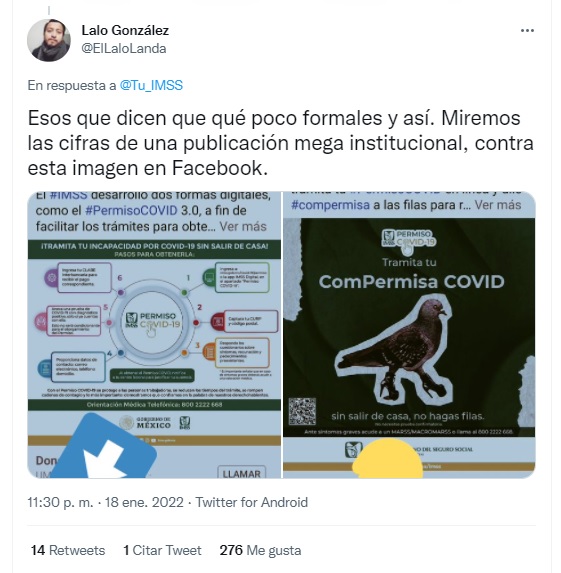 Publicación sobre permiso de incapacidad laboral por COVID-19