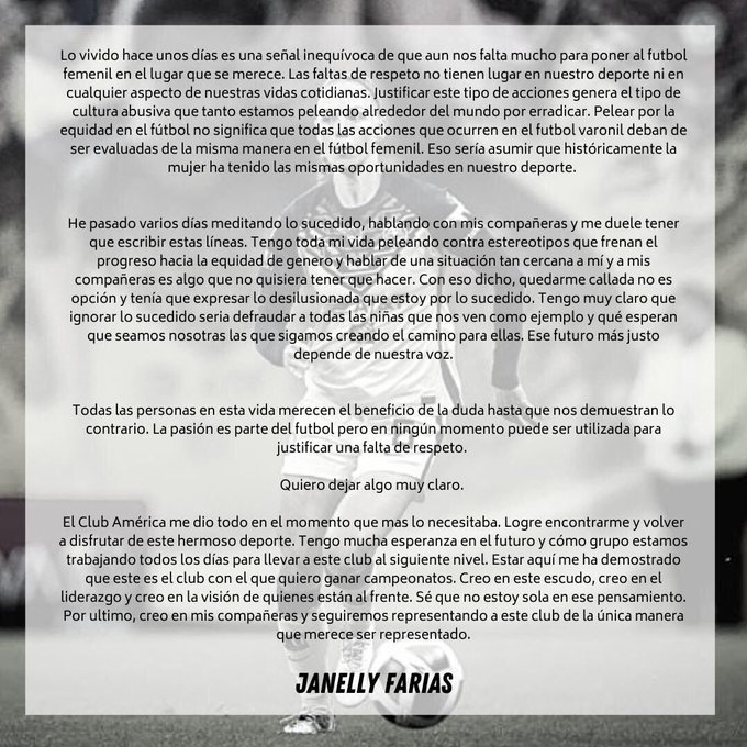 Janelly Farías habla sobre el entrenador de América, Craig Harrington