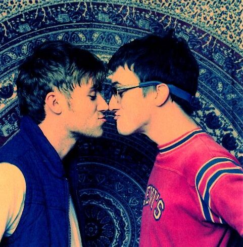 Beso gay de Graham Cox y Damon Albarn