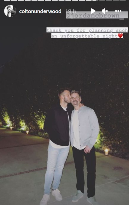 Colton Underwood agradece a su novio por su fiesta de cumpelaños