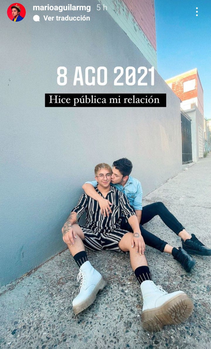 Mario Aguilar relación con su novio 2022