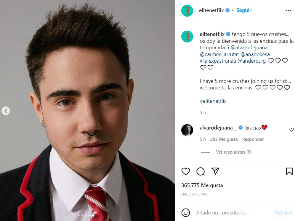 Ander Puig, actor trans , será uno de los nuevos actores que se incorporarán a la filmación de la temporada 6 de la serie española de Netflix, Élite. 
