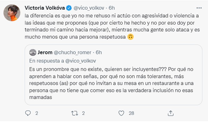Respuestas a Victoria Volkóva