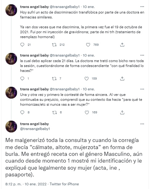 Caso de transfobia en CDMX