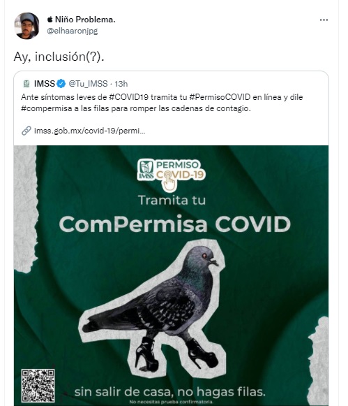 Crítica al IMSS por usar meme