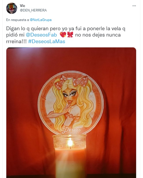 Prenden veladora a Deseos Fab