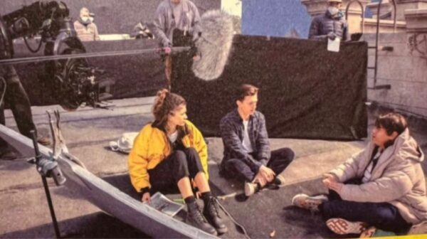 zendaya tom holland fotos set grabación spider-man