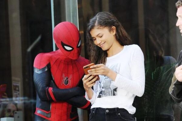 zendaya tom holland historia de amor fotos set grabación