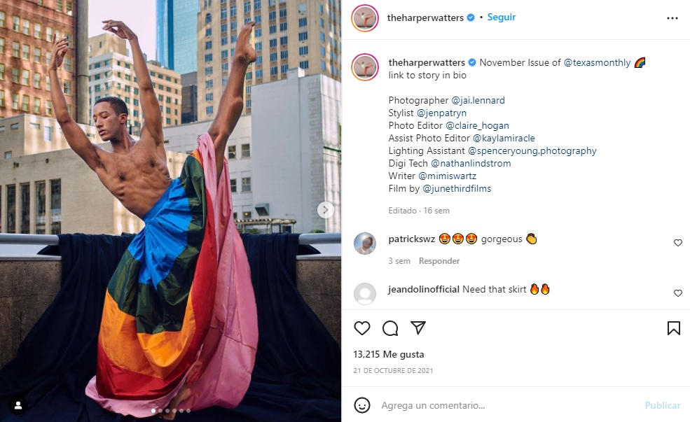 Harper Watters bailarín de ballet
