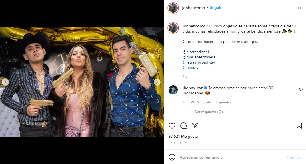 Fiesta sorpresa para Jhonny Caz