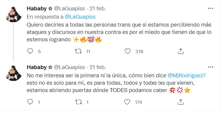 Tuits de DJ Guapis, mujer trans, orgullosa por aparecer en anuncio de Adidas