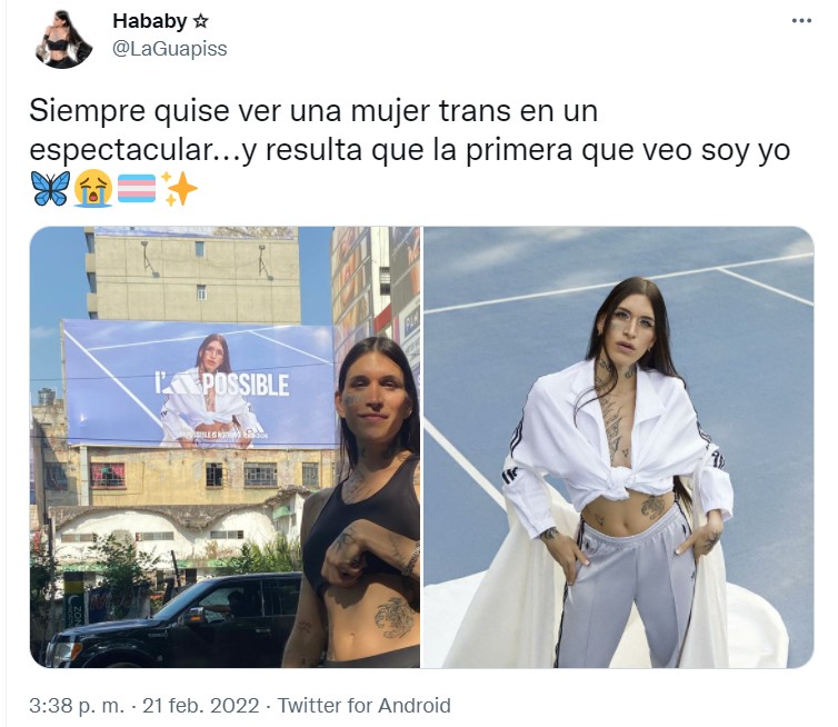 DJ Guapis, mujer trans, orgullosa por aparecer en anuncio de la marca deportiva adidas