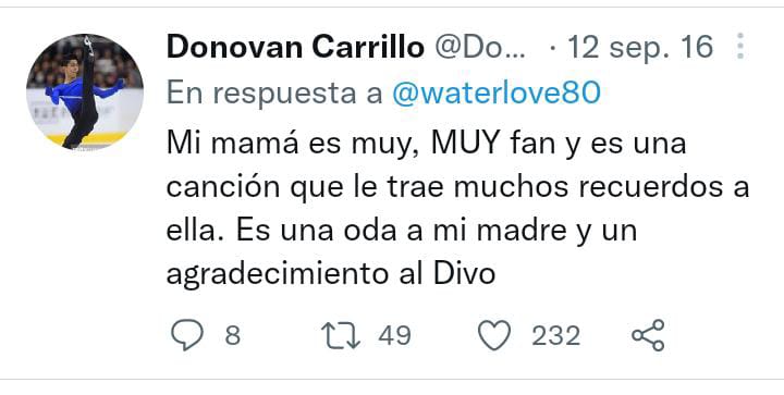 El patinador Donovan Carrillo y la música de Juan Gabriel