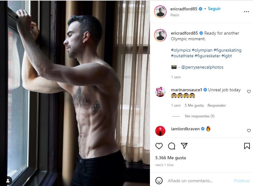 Eric Radford en Juegos Olímpicos de Beijing 2022