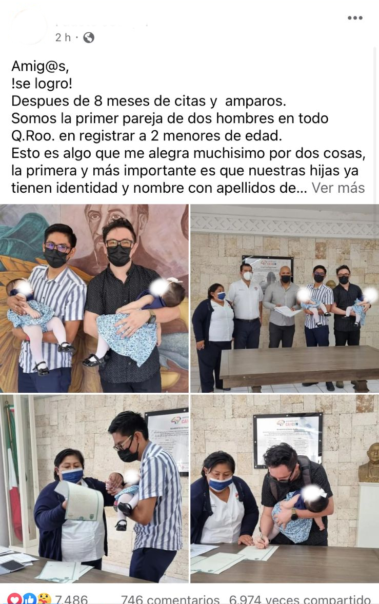 fausto joseph abraham cárdenas pareja gay quintana roo registrar menores de edad