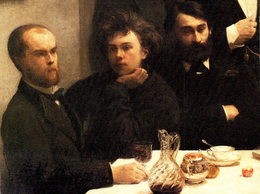 Henri Fantin-Latour Paul Verlaine y Arthur Rimbaud