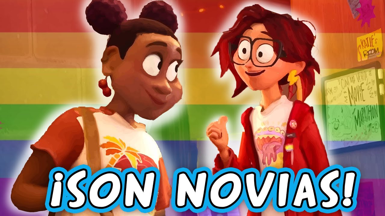 Katie de la familia mitchell vs las máquinas es lesbiana