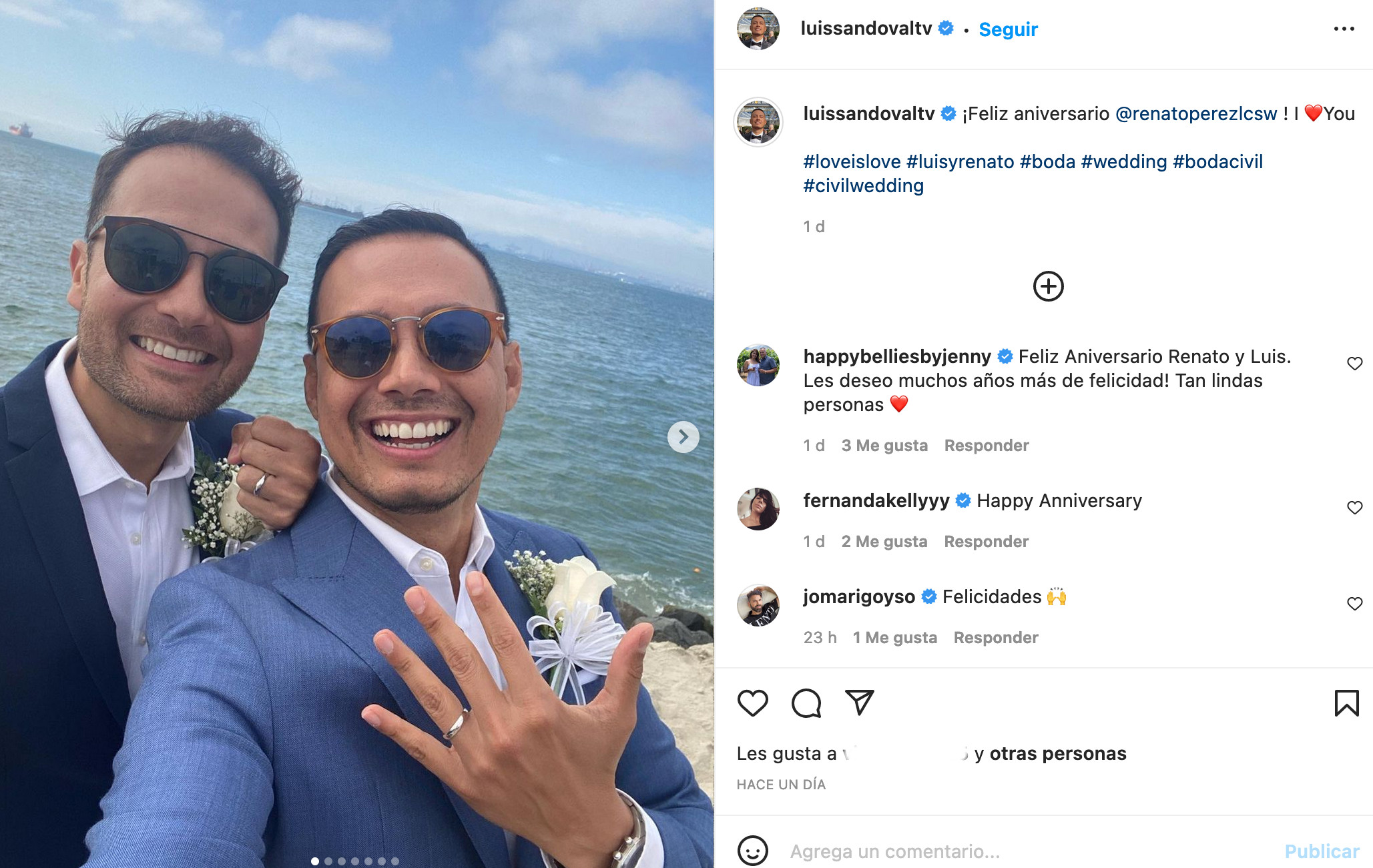 luis sandoval renato pérez univision aniversario