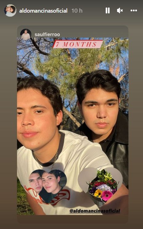 Aldo Mancinas, y su novio cumplen 7 meses