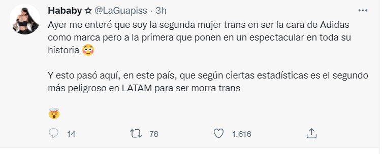 Tuit de DJ Guapis sobre espectacular